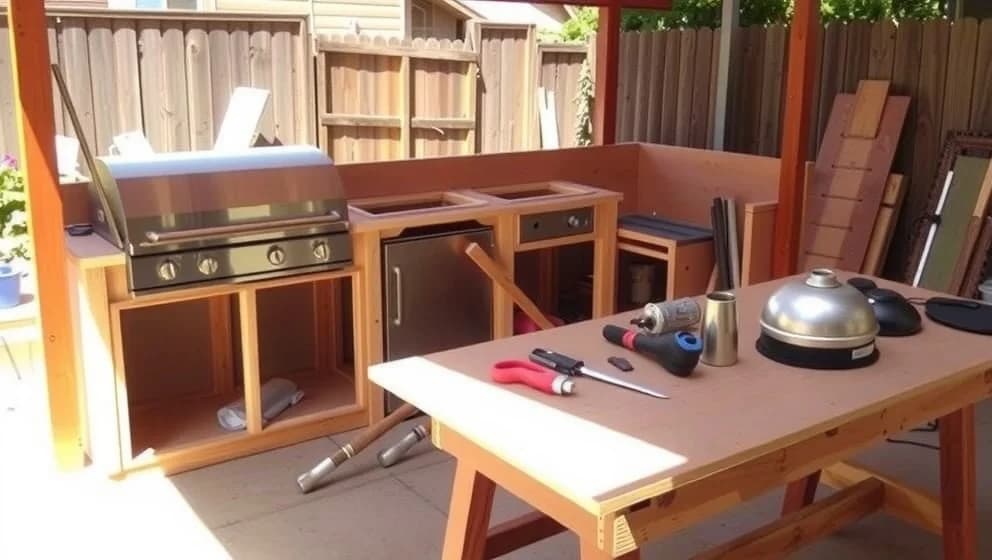 Så bygger du ditt eget utekök