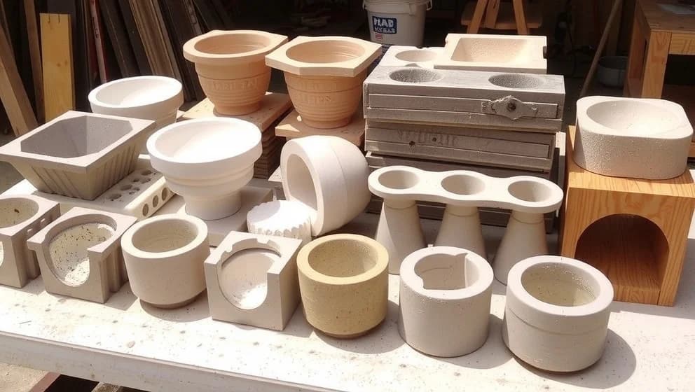 Formar till betong för hemmet och trädgården