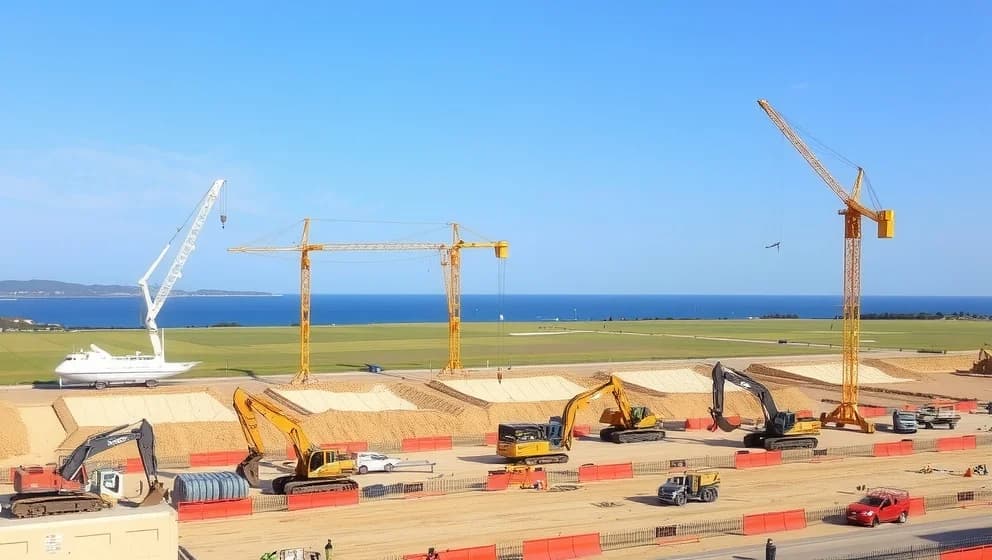 Stort bygge söder om Varberg växt fram